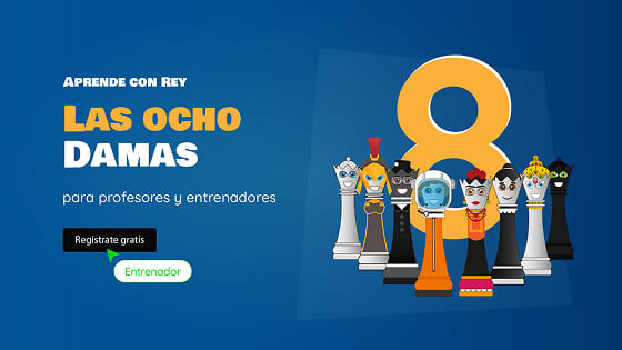 Problema de ajedrez Las 8 damas - Aprende a mover la dama en ajedrez