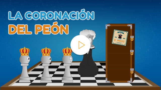 Videotutorial: aprende cómo coronar un peón en ajedrez.